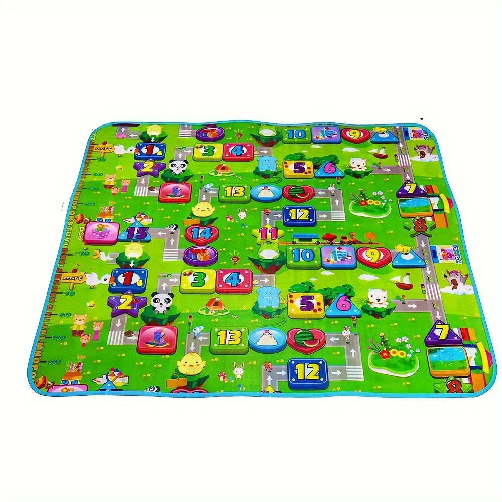 Alfombra plegable de doble cara, resistente al agua, de espuma EVA para jugar y decorar el suelo del bebé