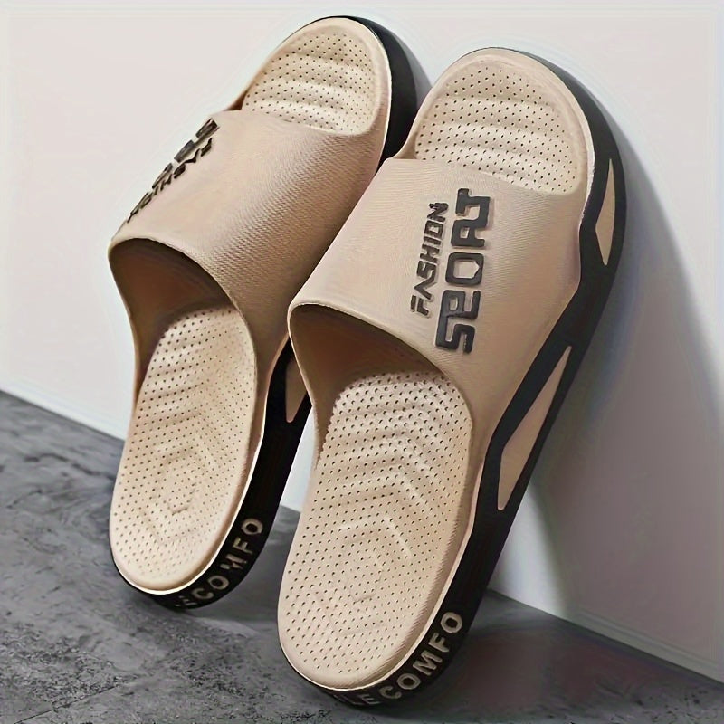 Unisex Summer Slides with Anti-slip PVC Sole Open Toe Comfortable Footwear