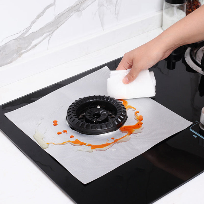 Gaz pechka moyga chidamli yostiqchalari, qayta ishlatiladigan, olovga chidamli, suv o'tkazmaydigan oshxona pechka himoyasi