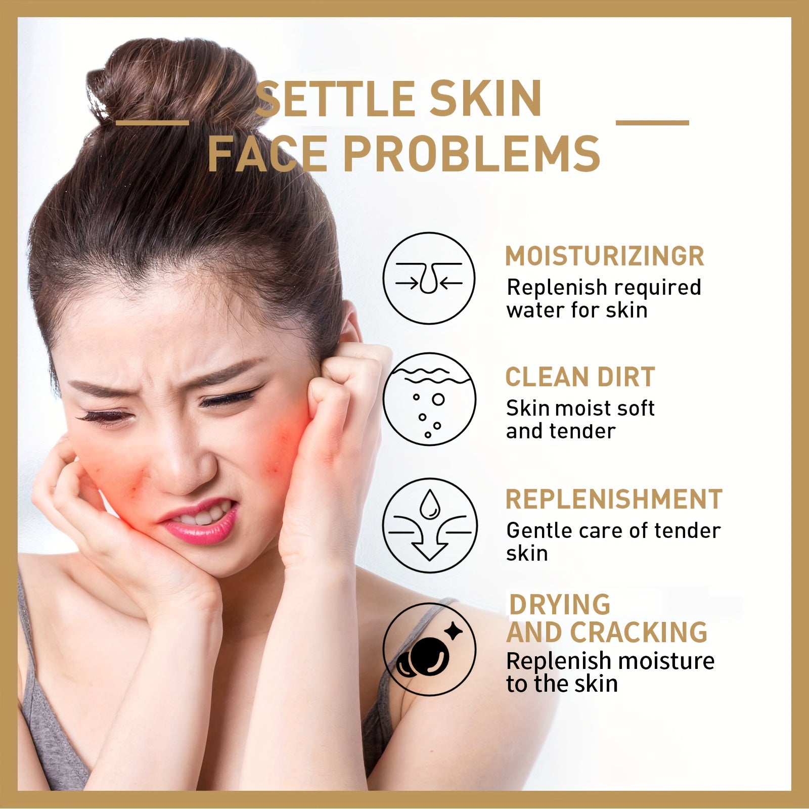 Tónico facial hidratante con extracto de arroz para hombres y mujeres 150ml