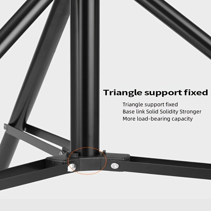 Soporte de trípode de acero al carbono de 63 pulgadas para softbox, flash de video, reflector y fondo de iluminación