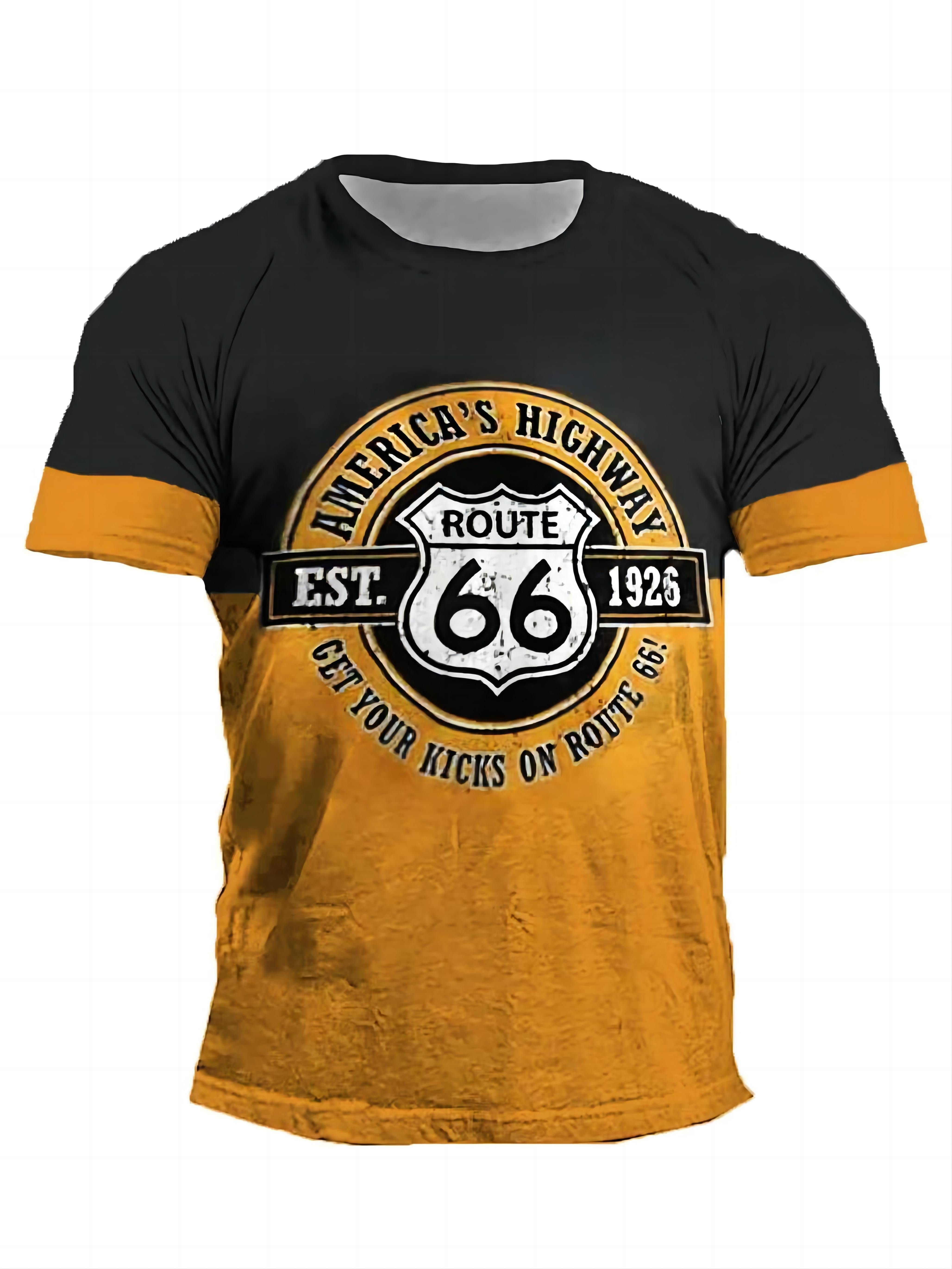 Мужская футболка с коротким рукавом и графическим принтом, черная и желтая, из полиэстера, больших размеров, винтажный повседневный стиль