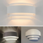 Modern White Metal Wall Sconce for Indoor Hallways Bedrooms and Stairways