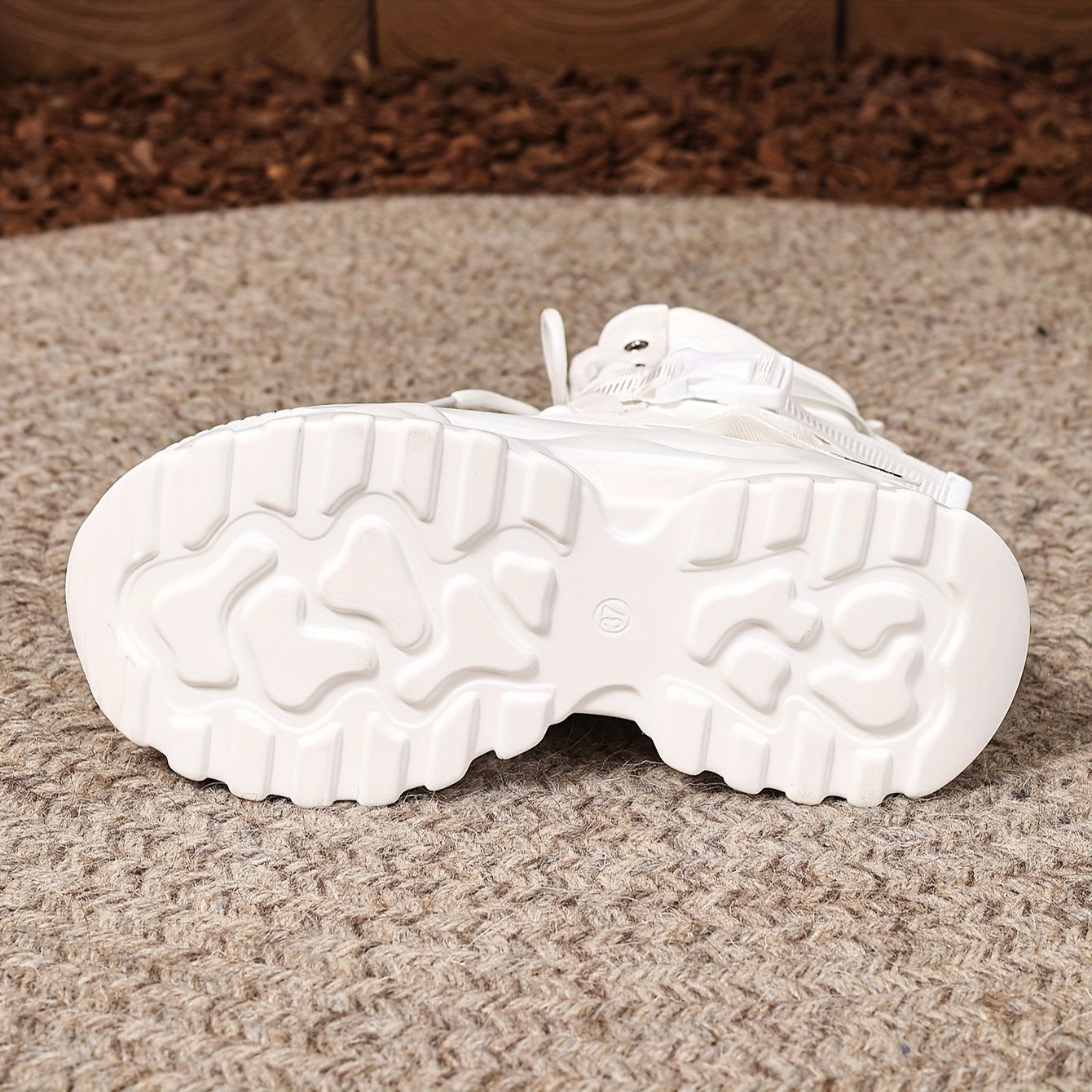 Women's High-Top Fashion Sneakers EVA Fabric Lace-Up Casual Boots