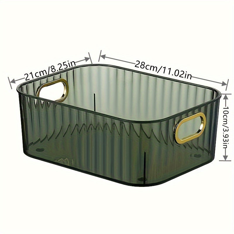 Plastic Desktop Storage Box for Jewelry and Cosmetics Organizer in Living Room Bedroom Bathroom