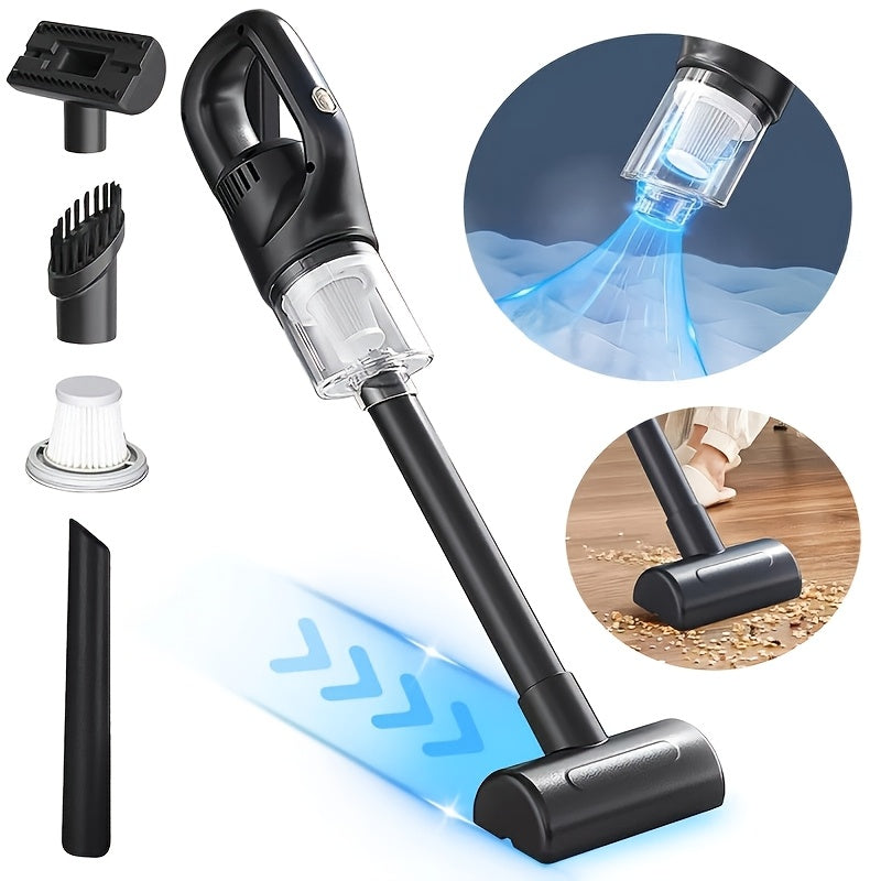 Qayrilmas qo‘l bilan ishlovchi changyutgich 25W past shovqinli, portativ, qayta zaryadlanadigan, gilam, mebel, avtomobil, uy, ofis uchun