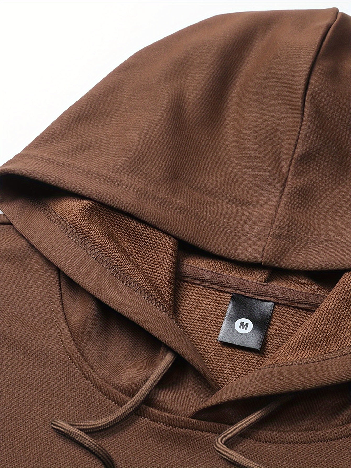 Men's Long Sleeve Hooded Sweatshirt and Threaded Sweatpants Set for Spring and Autumn