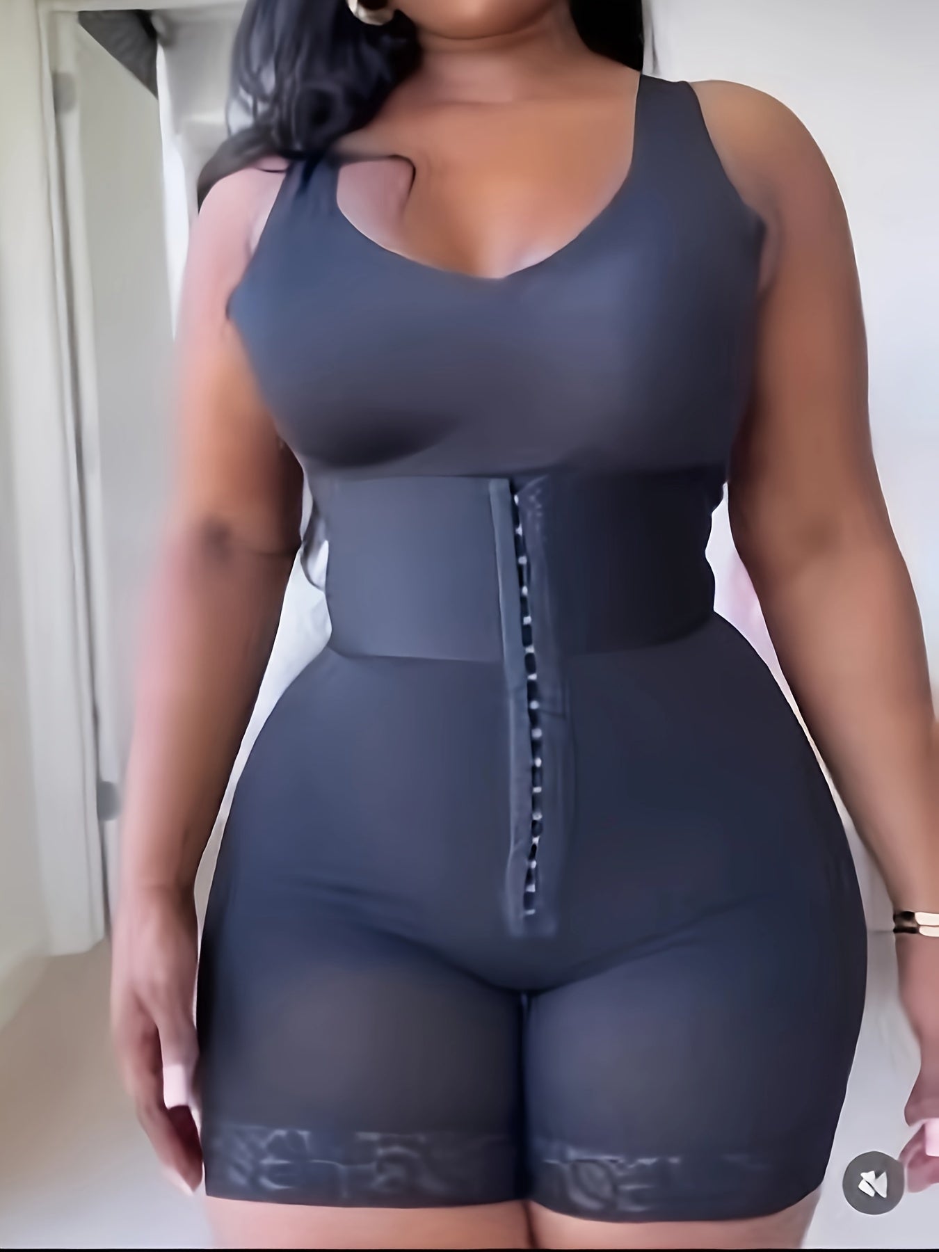 High-Waist Seamless Shapewear Shorts Tummy Control Lace Trim for Women