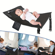 Seat Cushion for Young Travelers Airplane Footrest Polyester Gray Black