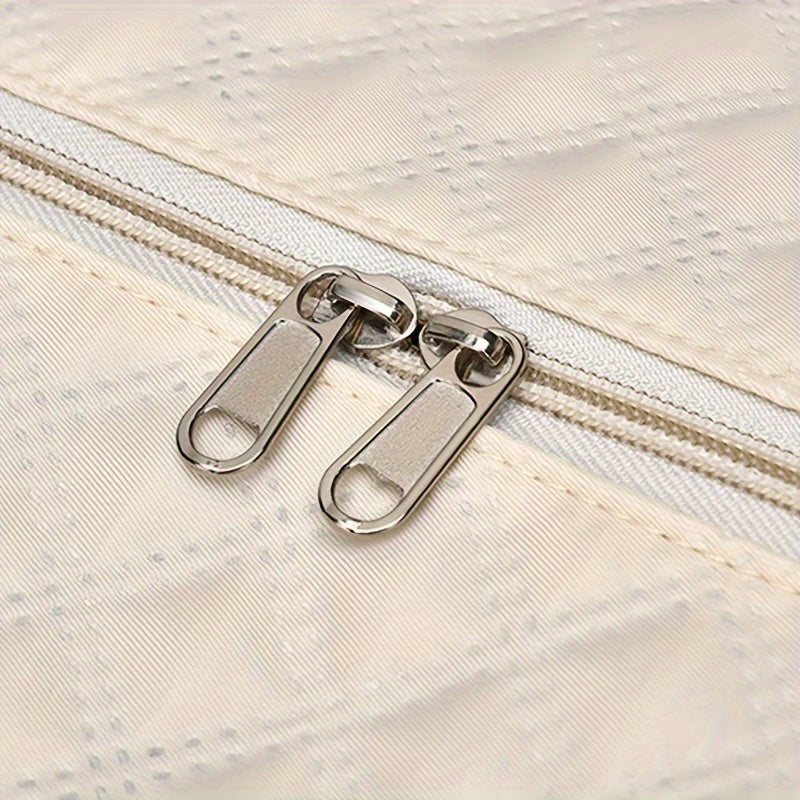 1 dona Ayollar uchun Nylon Sayohat Sumkasi - Yengil va Katta Hajmli, Qo'lga olib yurish yoki Krossbody sifatida ishlatilishi mumkin, Qisqa masofali sayohat uchun fermuarlı.