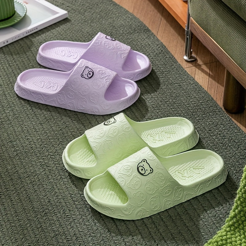 Женские тапочки-слипоны из EVA с амортизацией, противоскользящие, для дома и улицы, мягкие домашние обувь
