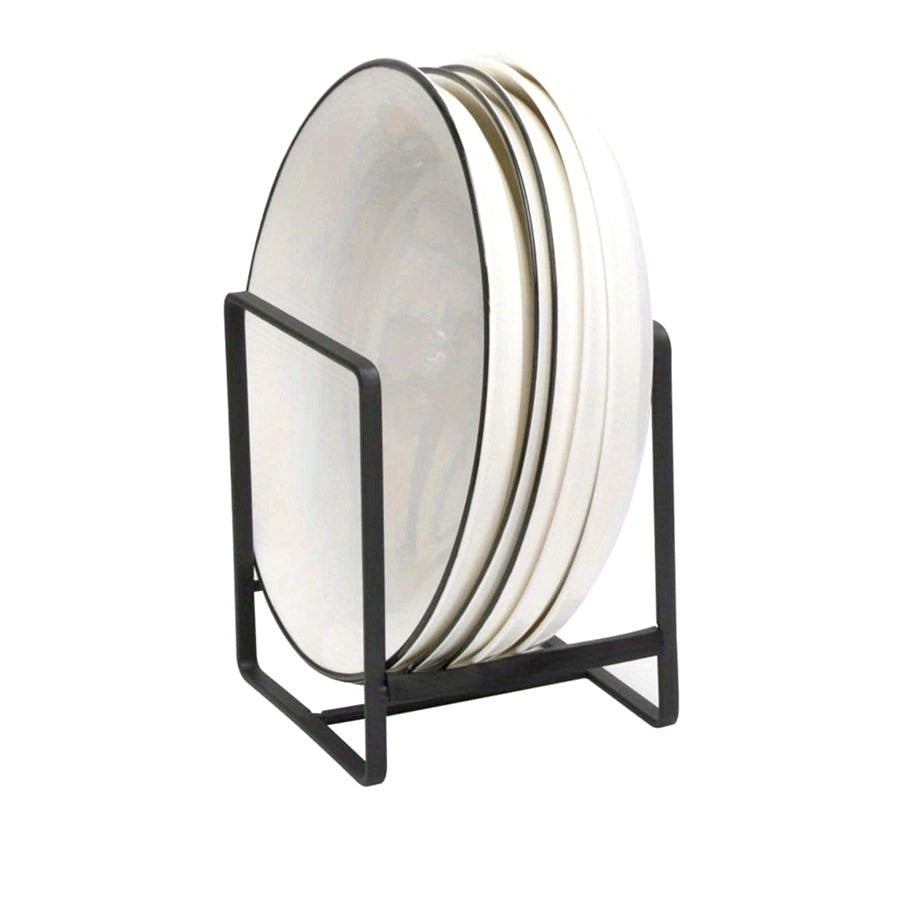 Vertical Plate Holder Kitchen Counter Dish Organizer Cupboard Storage Rack