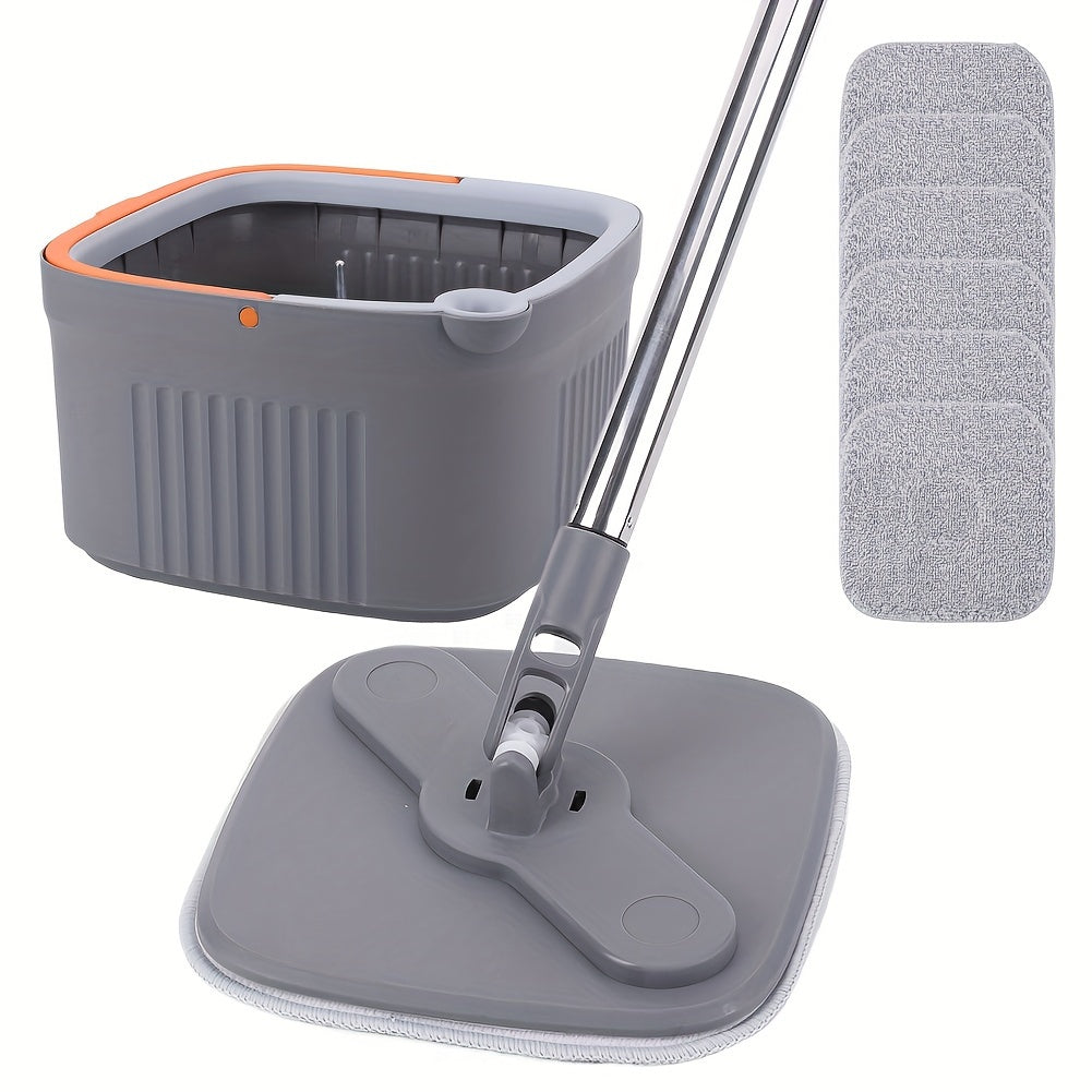 Hands-Free Wash Mop with Automatic Water Separation and 360° Rotating Head