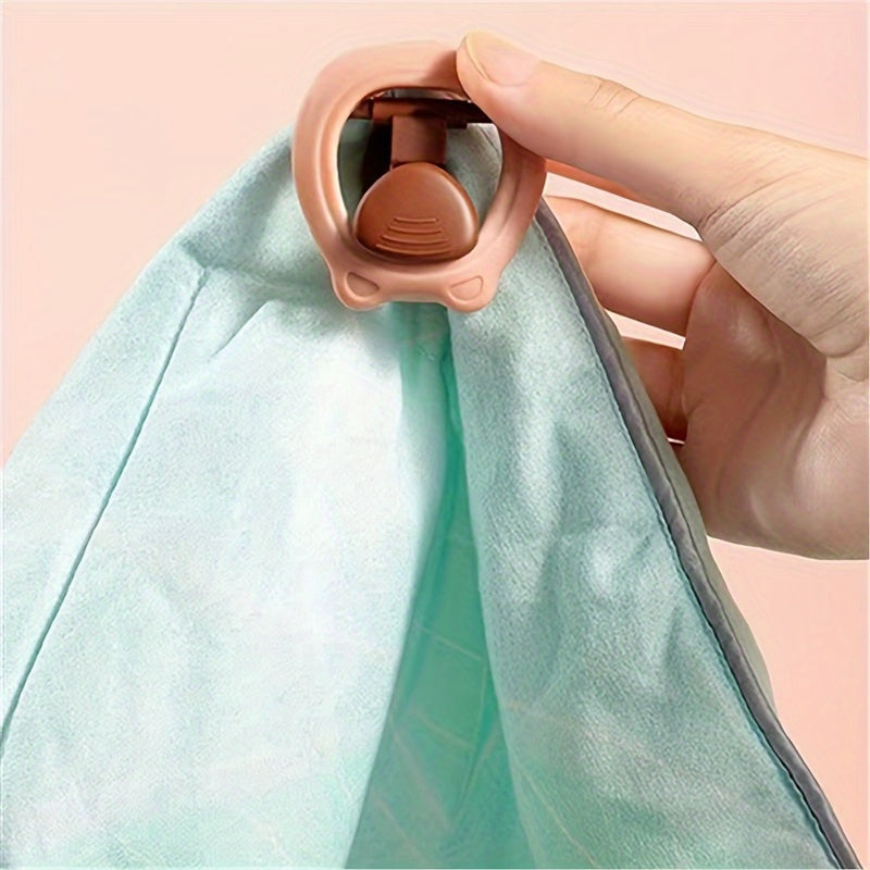 Set of 5 Bedding Fasteners with Non-Slip Grippers for Secure Bed Corners