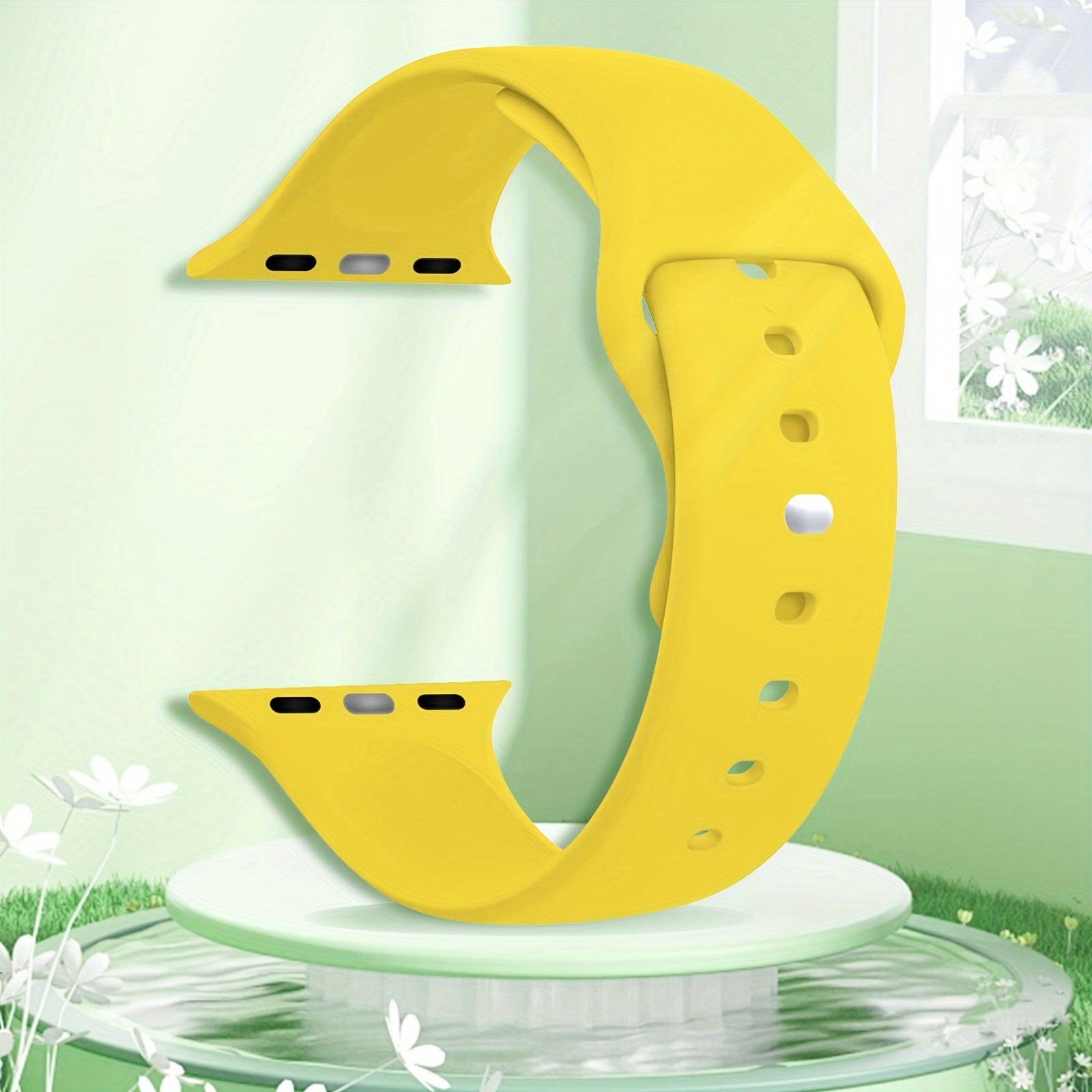 Waterproof Silicone Sport Watch Band for iWatch 38mm-46mm Compatible with Series SE/10/9/8/7/6/5/4/3/2/1