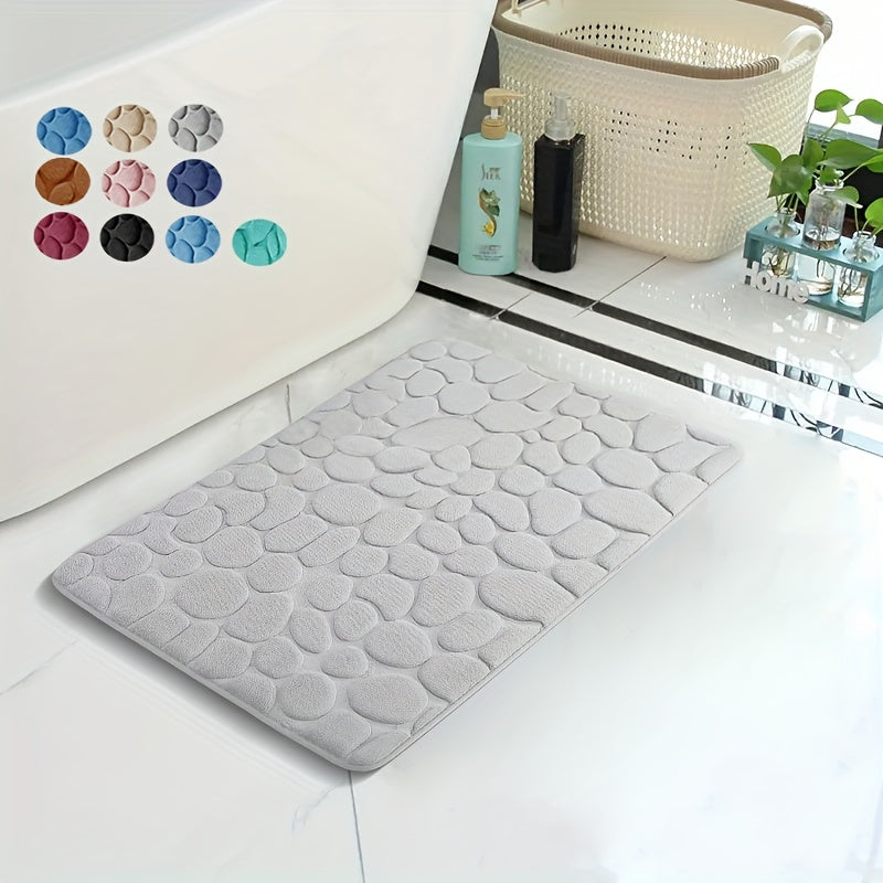 Memory Foam Bath Rug Soft Quick Dry Machine Washable Bathroom Mat