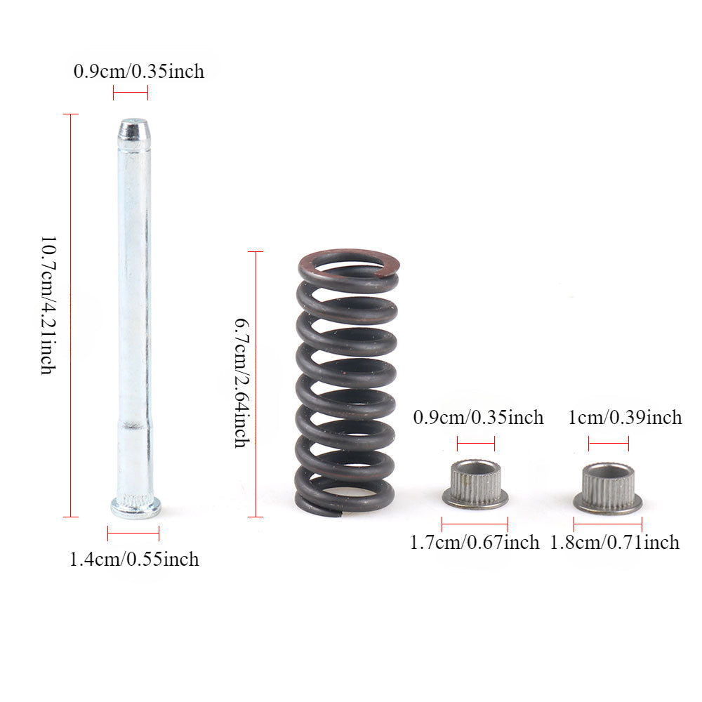 Kit completo de pasador de bisagra de puerta con resorte y buje para coches