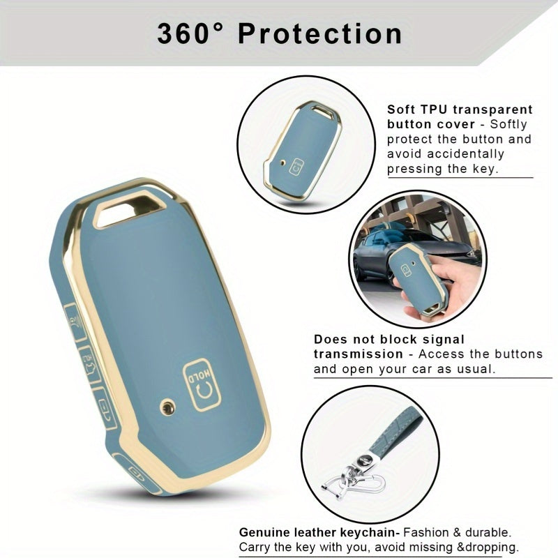 Universal TPU Key Fob Cover in 5 Colors for Car Key Protection