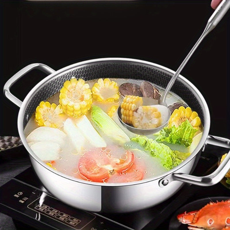 Set of 2-4 Stainless Steel Stock Pots with Non-Stick Coating and Steamer Insert