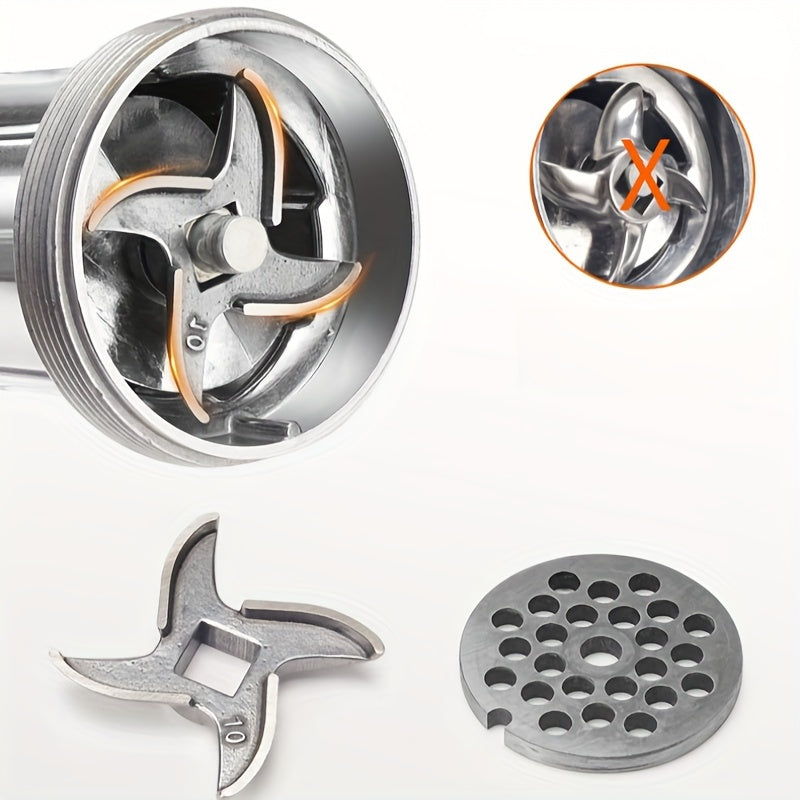 Manual Meat Grinder Hand-Crank Sausage Maker with Staining Jar for Home Use