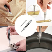 Automatic Center Punch for Metal and Wood, Adjustable Spring Loaded Tool