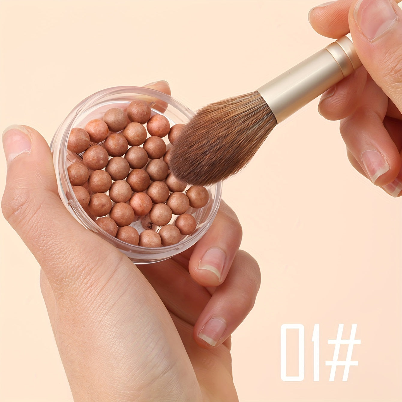 Женские пудровые румяна-жемчужины с мультиоттенками, водостойкие, натуральный финиш