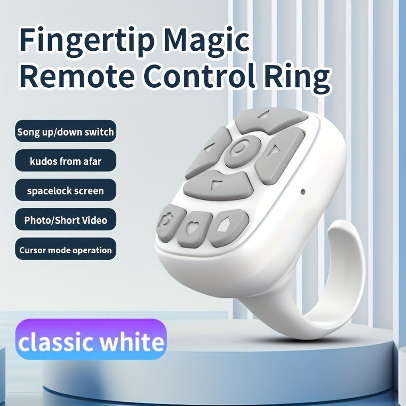 Wireless Remote Control for Page Flipping Camera Shutter Video Scrolling Music Playback E-Book Reading
