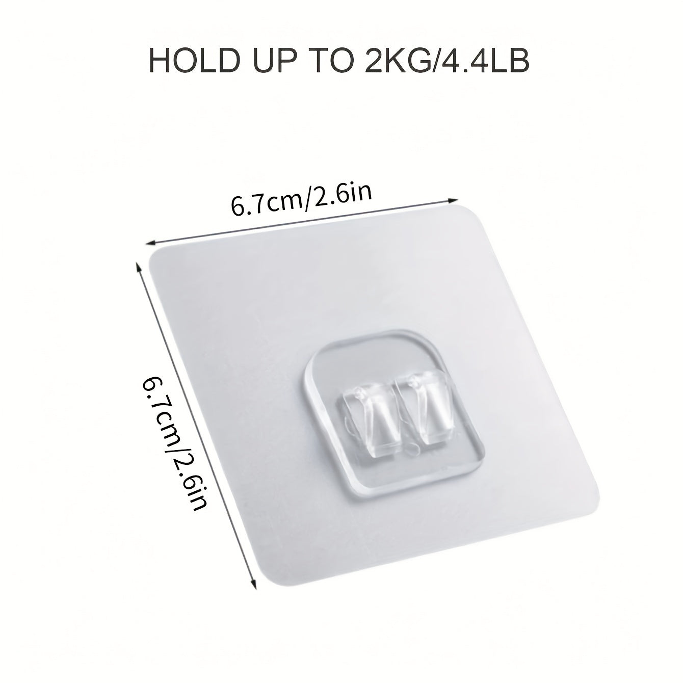 Multi-Functional Transparent Wall Sticker Organizer for Kitchen Bathroom Storage