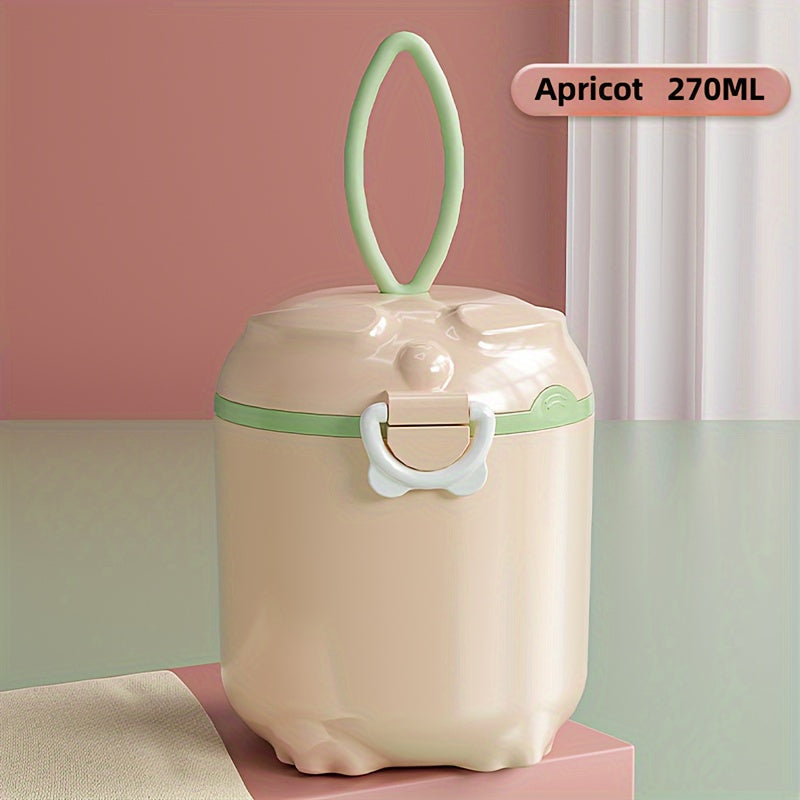 Food Storage Container Reusable PP Material Spill-Proof Green Apricot 2L