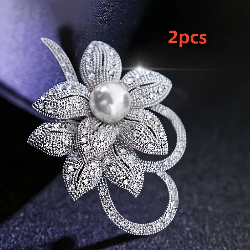 Ayollar uchun Ziyofat sovg‘asi aksessuari uchun nafis tilla gul bej irg‘it pin