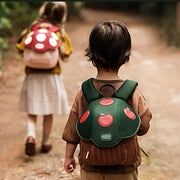 Cute Cartoon Mushroom Backpack for Kids Durable Polyester Adjustable Straps Lightweight Zippered School Bag