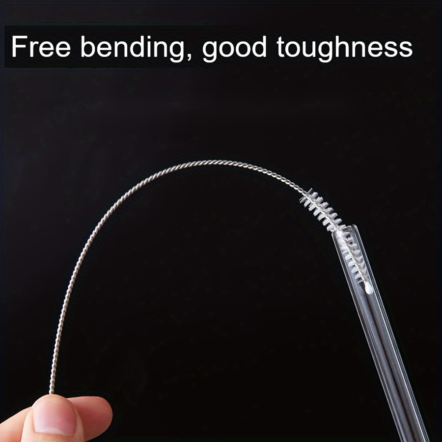 5 ta Nilon yumshoq cho'tka boshlari to'plami, quvurlar va naychalar uchun, moslashuvchan, qayta ishlatiladigan metall tutqich bilan