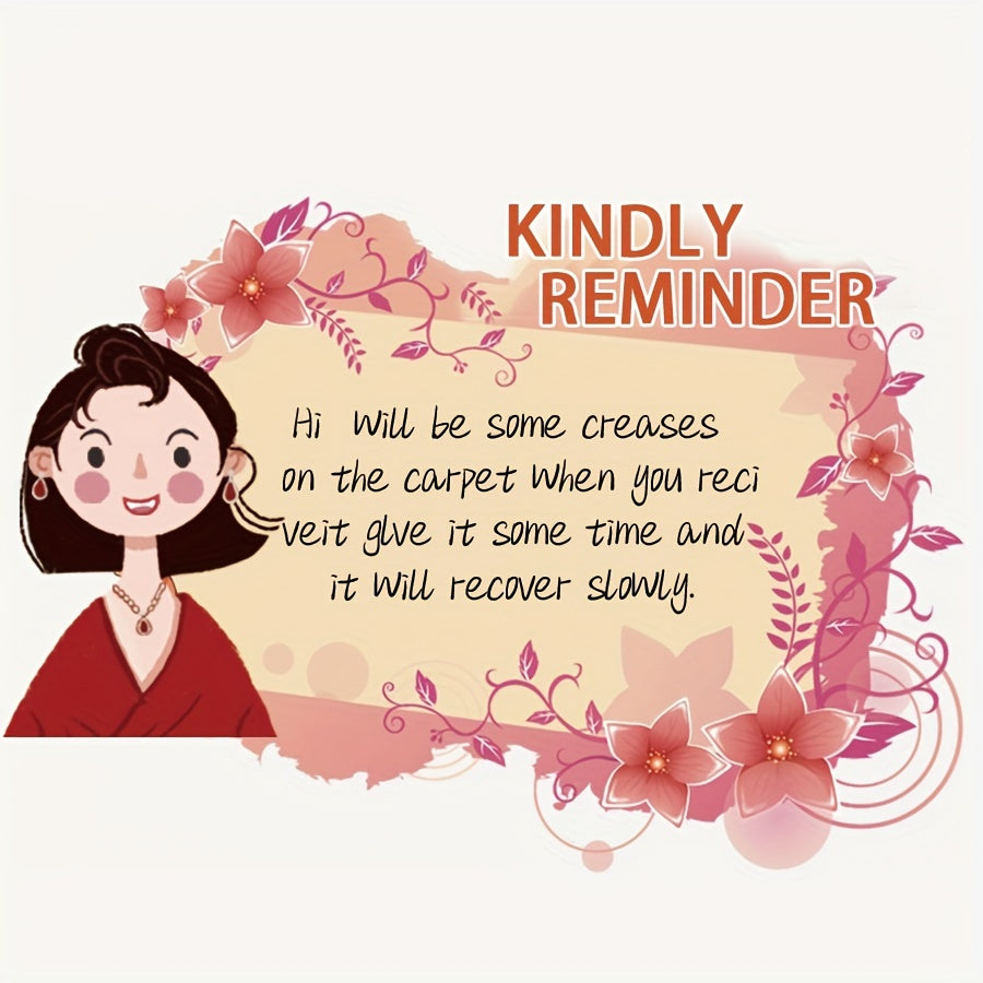 Pebble Design Floor Mat Non-Slip Washable Stain-Resistant Polyester