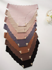 Seamless Hipster Panties 7 Pack Solid Color Stretchy Women's Underwear