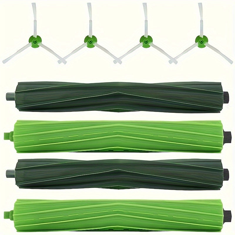 Juego de 8 cepillos de vacío de repuesto para la serie I y la serie J con 4 rodillos y 4 cepillos de borde