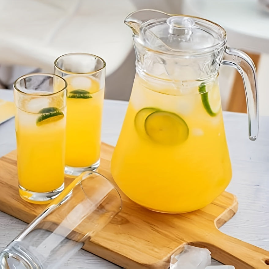 Jarra de plástico con tapa y asa resistente al calor para bebidas calientes y frías