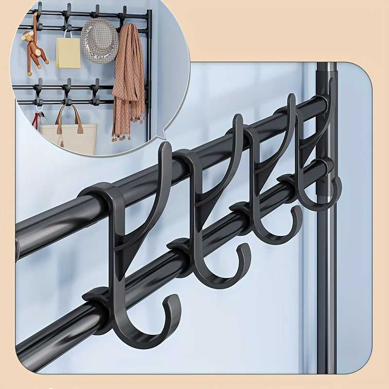 Versatile 1-Piece Shoe and Coat Rack 5 Layers 60cm for Home Entryway