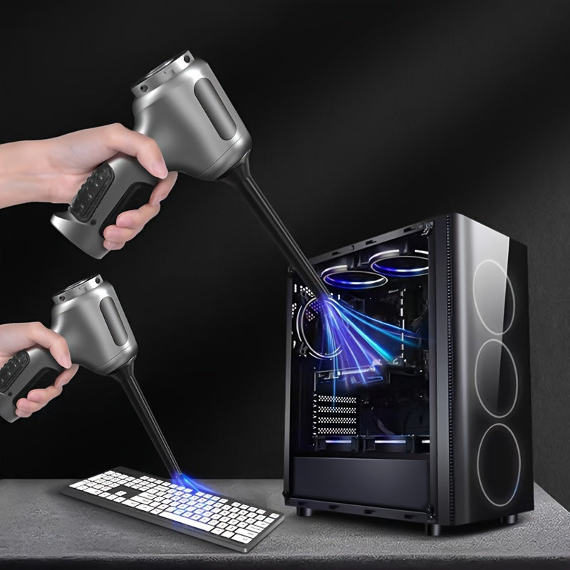 Compact Cordless Vacuum Cleaner with Strong Suction, Rechargeable USB, Car and Home Use