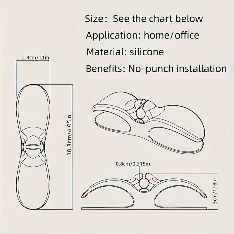 4 Black and White Bendable Silicone Wire Harness Organizer Stickers for Cable Management