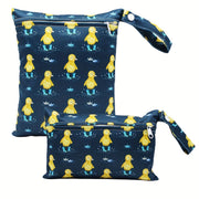 Duck Print Diaper Bag Set 2 Pieces for Babies and Toddlers