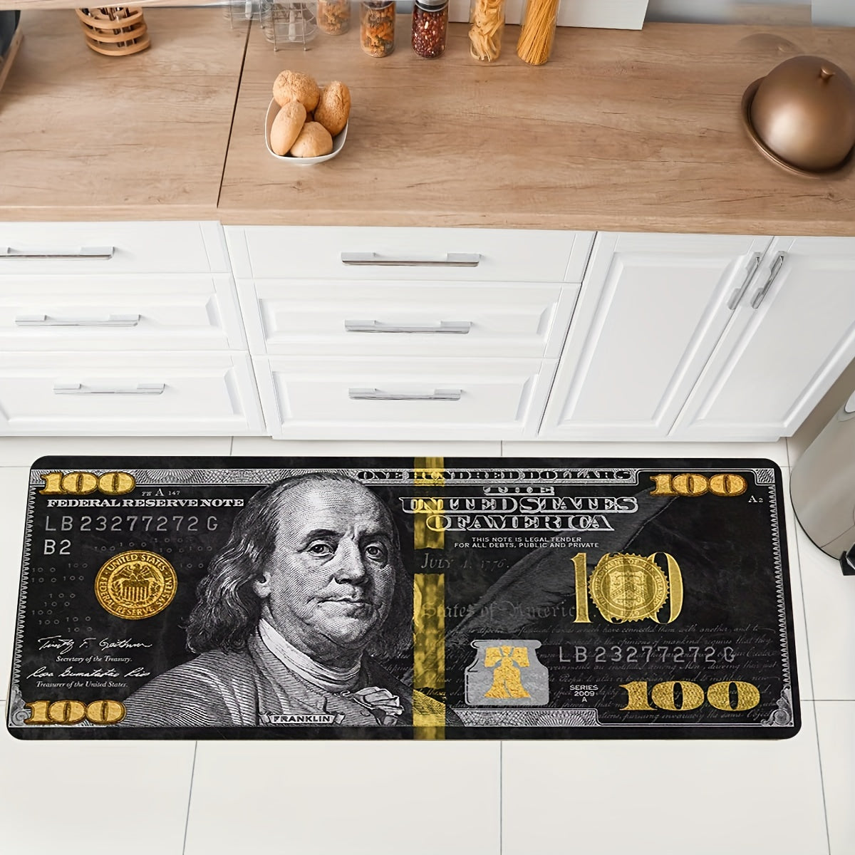 Black Polyester Entryway Rug Anti Fatigue Mat Soft Cozy Bedroom Living Room Carpet