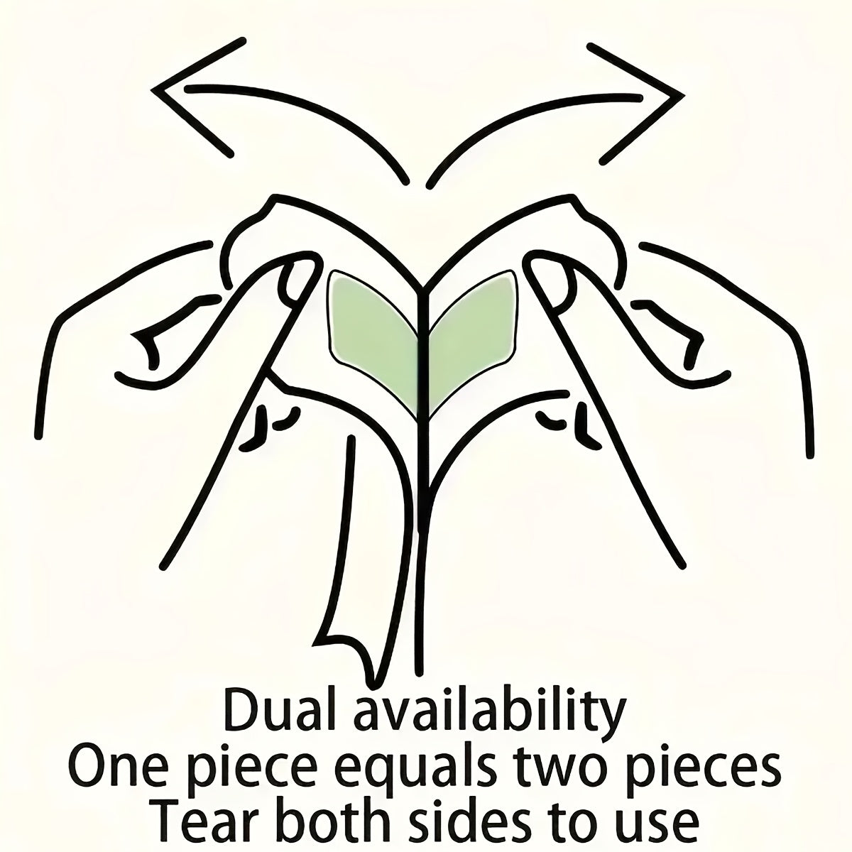 Женские/мужские восковые полоски для губ, бороды, бровей, бикини - 20 штук