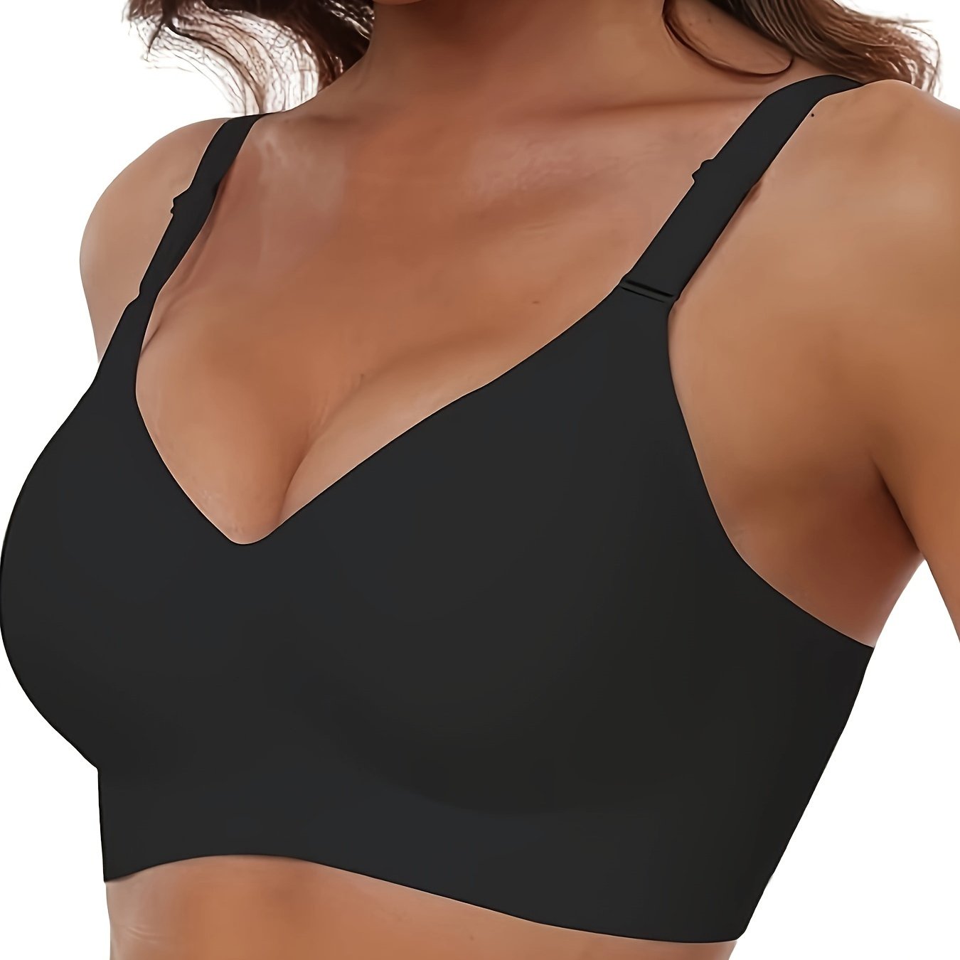 Women's Wireless Cami Bra with Push-Up Support Seamless Lingerie