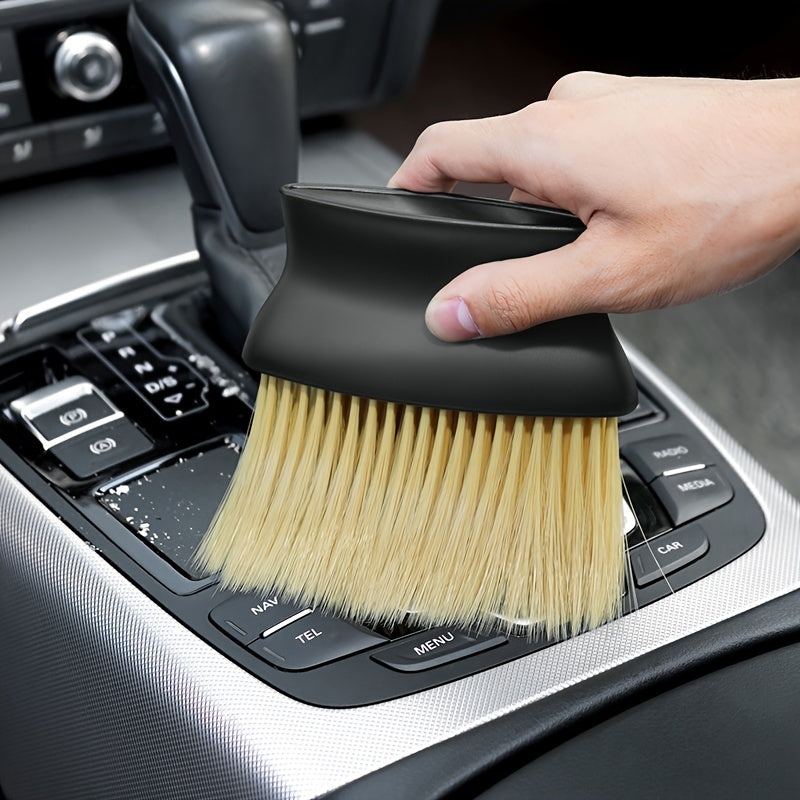 Car Interior Dust Brush Soft Bristles Ergonomic Handle for Air Vents Dashboard