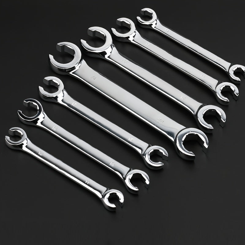 Juego de 4 llaves de vaso con extremo desplazado, acero CR-V, métrico 9-17mm