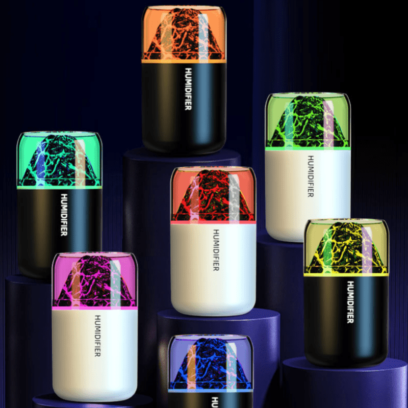 Large Mist 7-Color LED Humidifier for Home Office Car USB Quiet