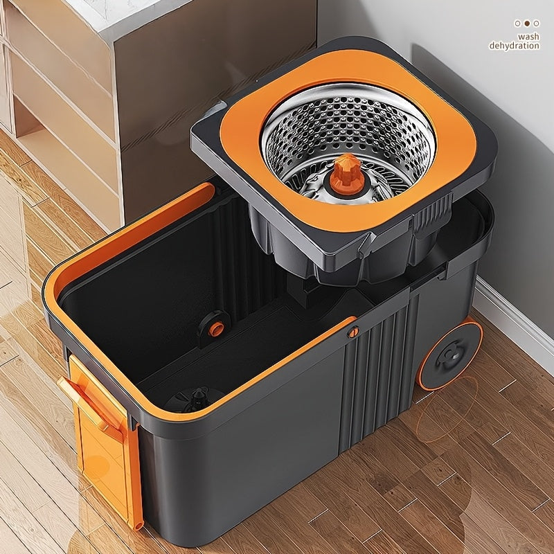 Multi-Functional Spin Mop and Bucket Set for Hardwood and Tile Floors
