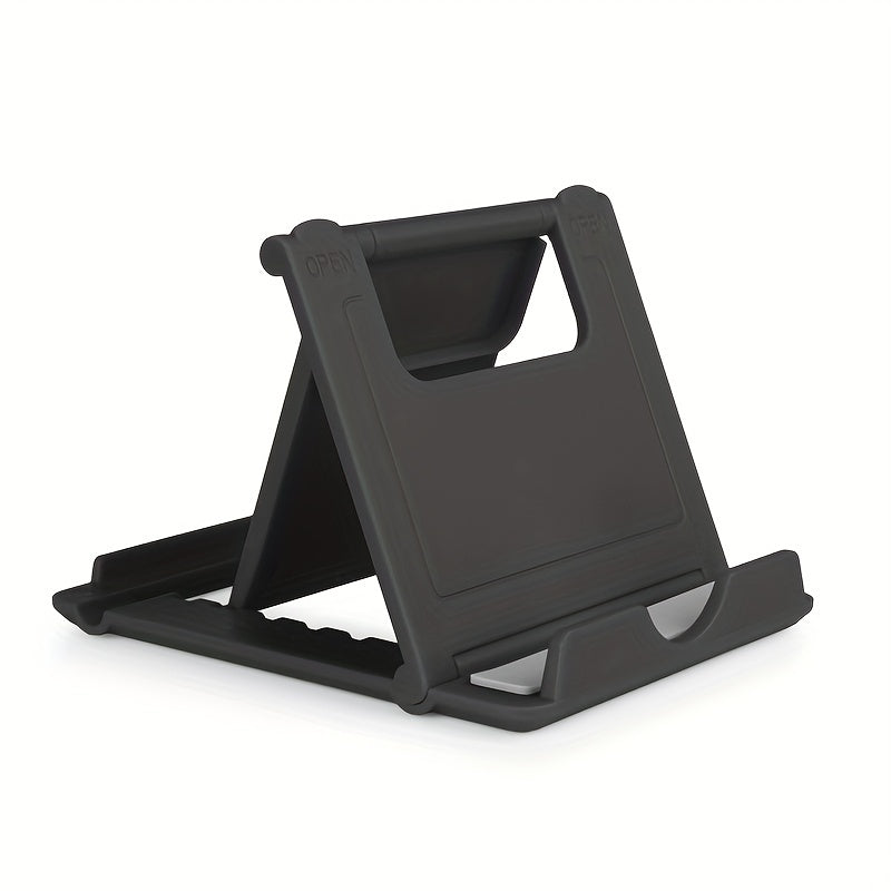 Square Folding Phone Holder Pack of 1 2 or 4 ABS Portable Travel Stand for Smartphones and Tablets
