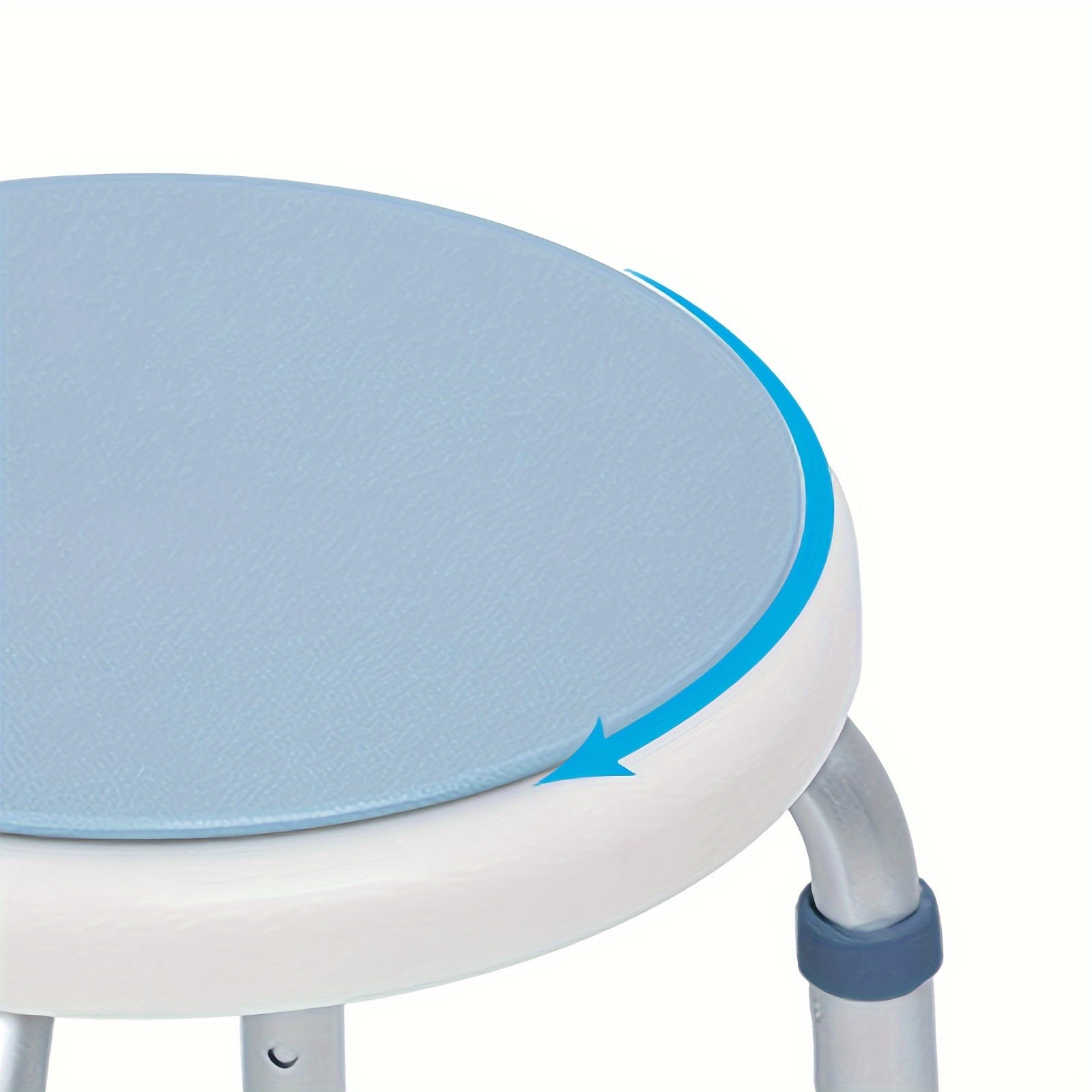 Swivel Shower Chair with Adjustable Height 360 Degree Rotating Bath Stool for Elderly and Handicap