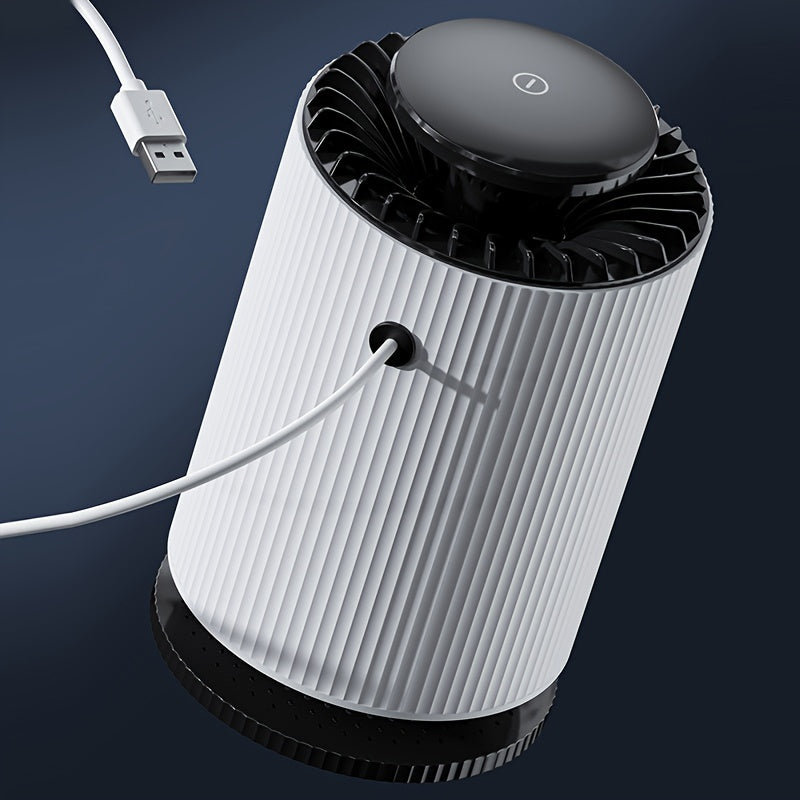 USB-Powered Air Purifier for Home Office Living Spaces Odor Elimination